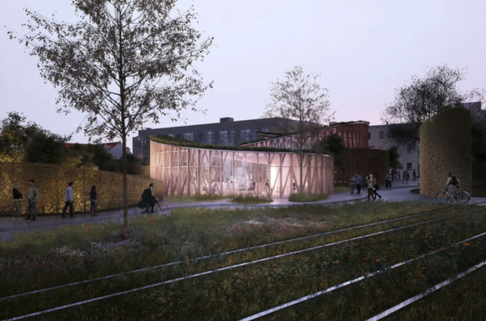 新安徒生博物馆外景设计图（隈研吾建筑都市设计事务所供图）