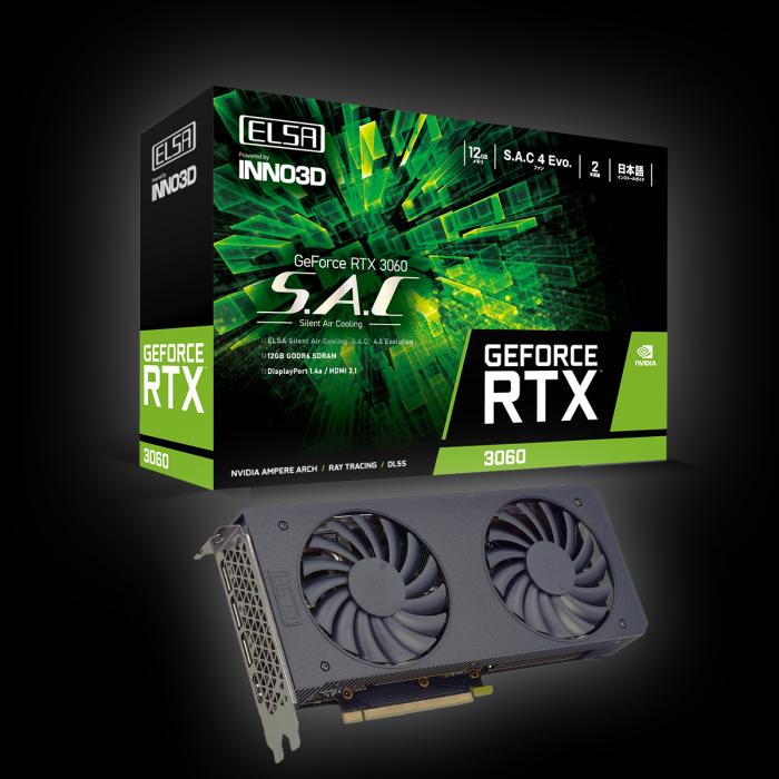 ELSA携手INNO3D推出GeForce RTX 3060 SAC/L静音风冷显卡_手机