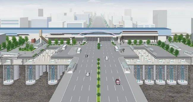 葛西站地下自行车停车场示意图