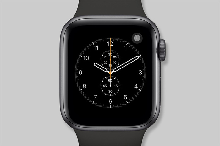 ▲ Apple Watch‘计时码表’。 图片来自：Arun