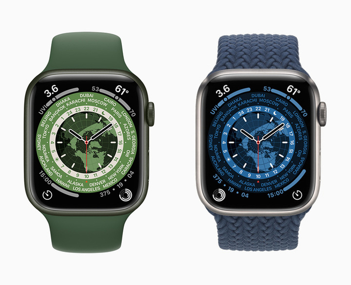 ▲ Apple Watch‘世界时间’表盘。 图片来自：Apple 官网