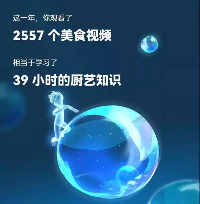 ▲杜昂抖音的“年度报告”，观看美食视频最多