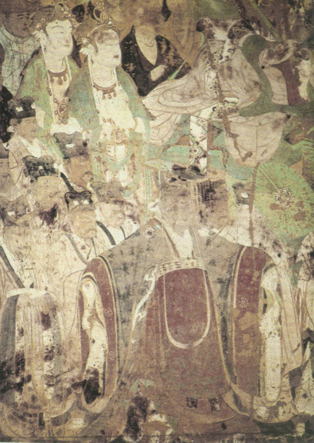 220窟的《帝王图》（敦煌研究院供图）