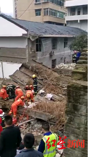 ▲现场救援视频的截图