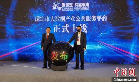 “保定大数据产业公共服务平台”上线。　徐巧明 摄