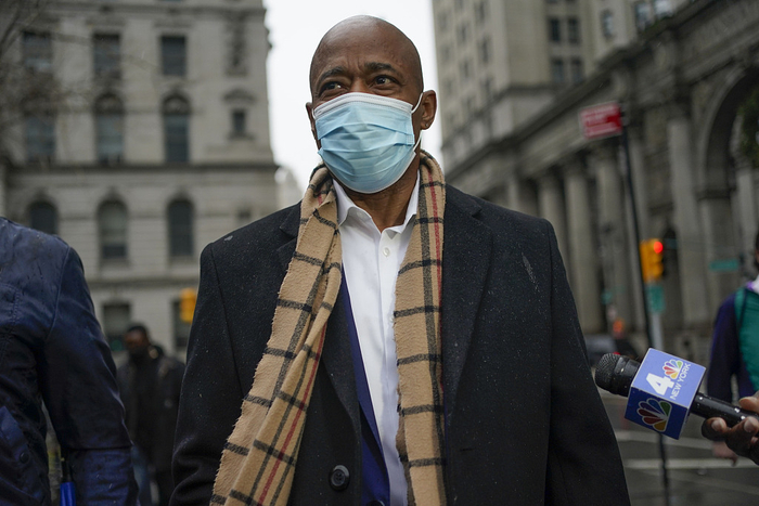 纽约市长埃里克·亚当斯资料图。图源视觉中国