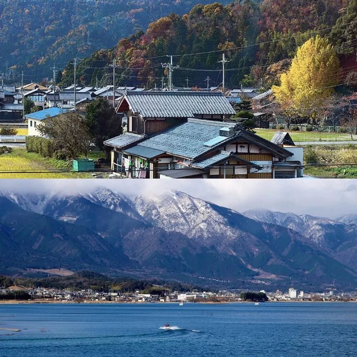 美丽的滋贺县琵琶湖