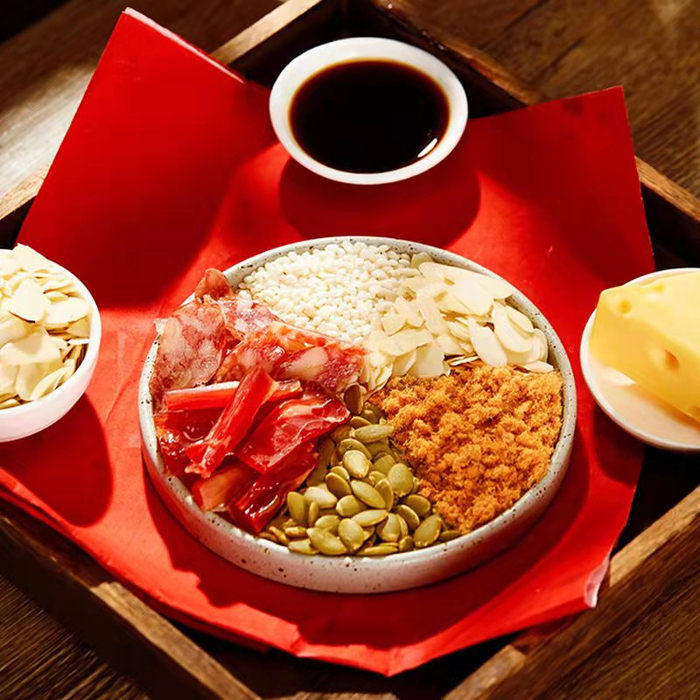 糟香八宝饭的原材料