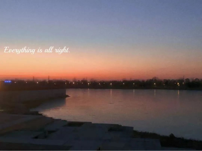 孙艺玮拍摄的北洋园黄昏