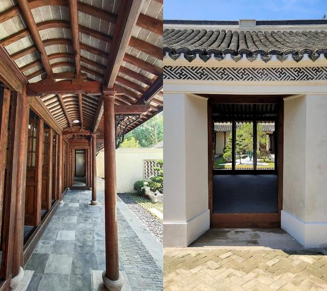 △ 修缮后前厅飞椽雀替与正厅院门