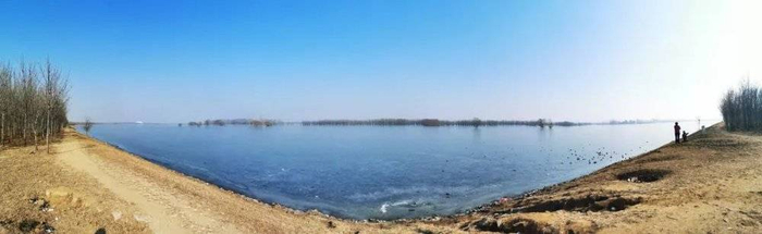 2022年1月枯水季的大沽河 种昂摄