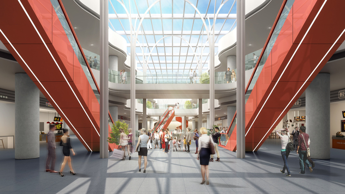 沪杭高速嘉兴服务区效果图