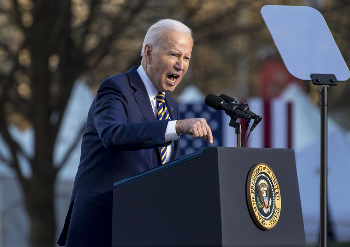  1月11日，拜登在亚特兰大发表讲话 图源：澎湃影像 