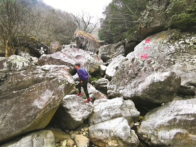     地质奇观“大石弄”。（余建文 摄）