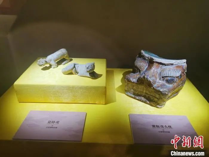 2022壬寅虎年新春生肖文物（图片）联展在皖开展。图为展览文物。 张强 摄