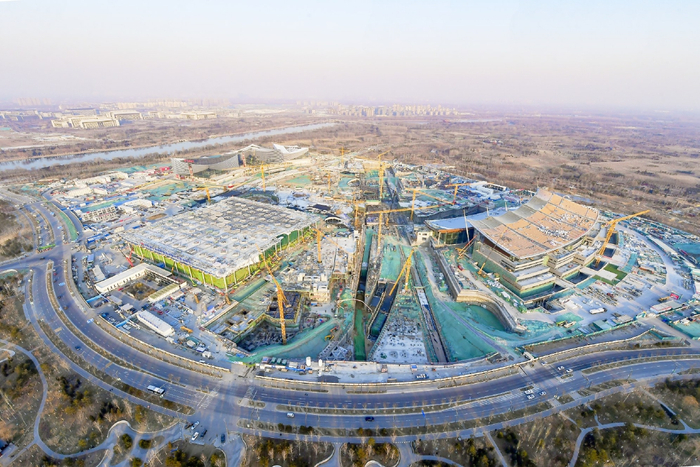副中心三大建筑即首都博物馆东馆、城市副中心剧院、城市副中心图书馆将在今年完工。记者 常鸣/摄