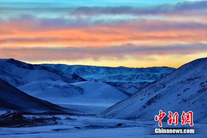 藏西阿里晚霞 索朗仁青 摄
