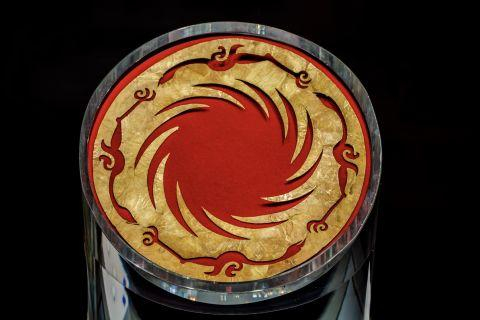 太阳神鸟金饰，金沙遗址出土（金沙遗址博物馆供图）