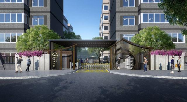 改造后的小区出入口（效果图）