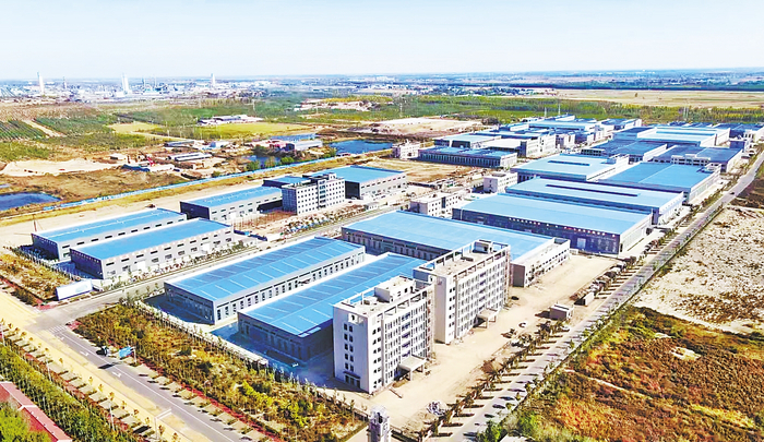俯瞰东光县包装和装备制造产业园。 河北日报通讯员 王春岩摄