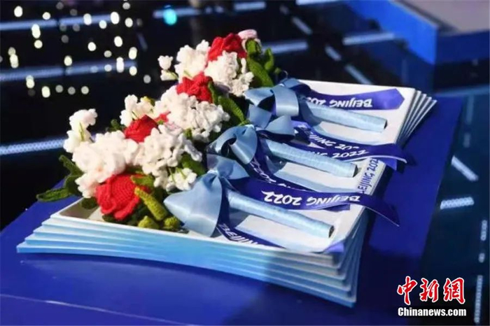 北京2022年冬奥会颁奖花束。受访者 供图