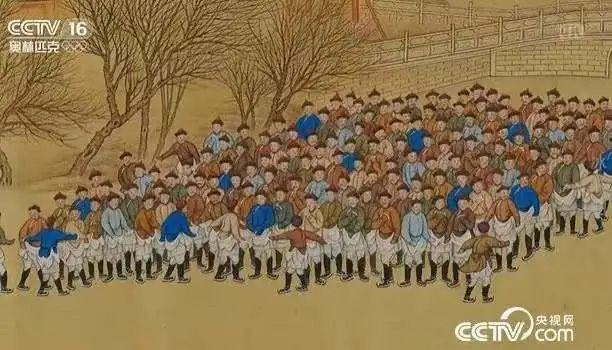 △《冰嬉图》局部