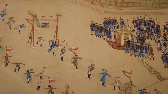 △《冰嬉图》局部