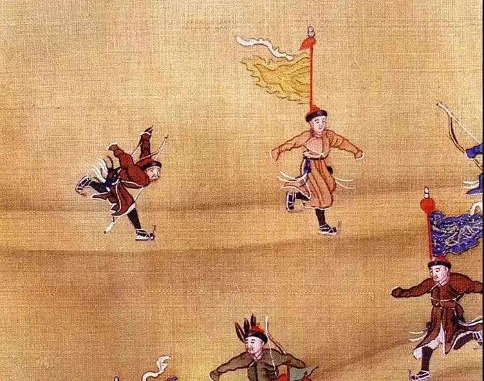 △《冰嬉图》局部