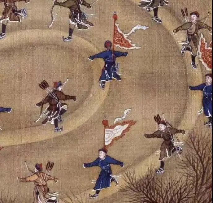 △《冰嬉图》局部