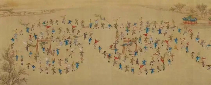 △《冰嬉图》局部