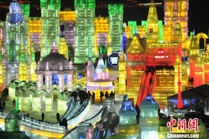 往届哈尔滨国际冰雪节。中新社发 刘长山 摄