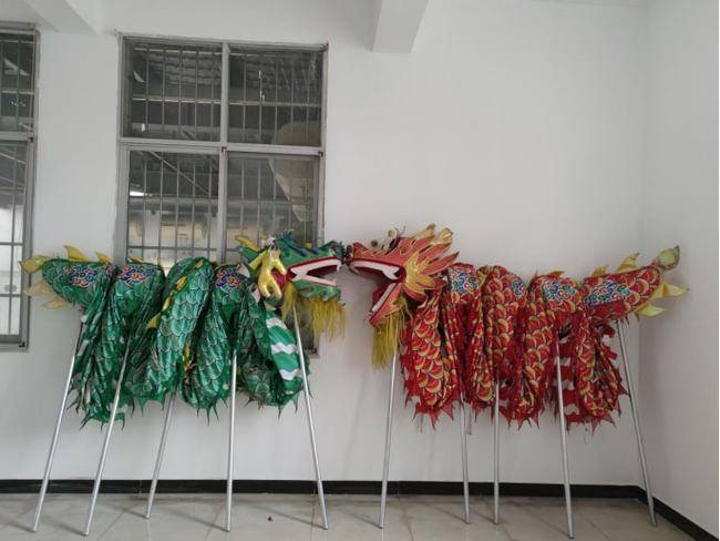 ▲ 中南大学公共体育课舞龙课程的器材 图/九派新闻 徐鸣