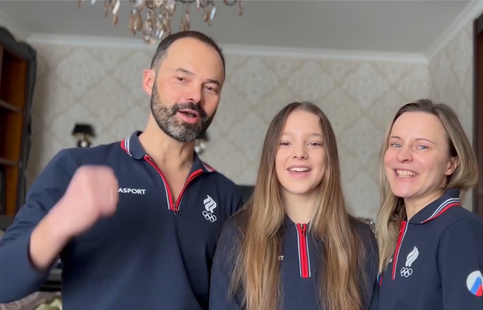  安娜·谢尔巴科娃的家人祝福冬奥