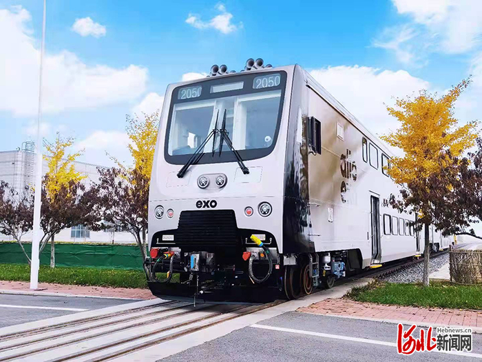 列车实车外观图。  河北日报通讯员张洋摄