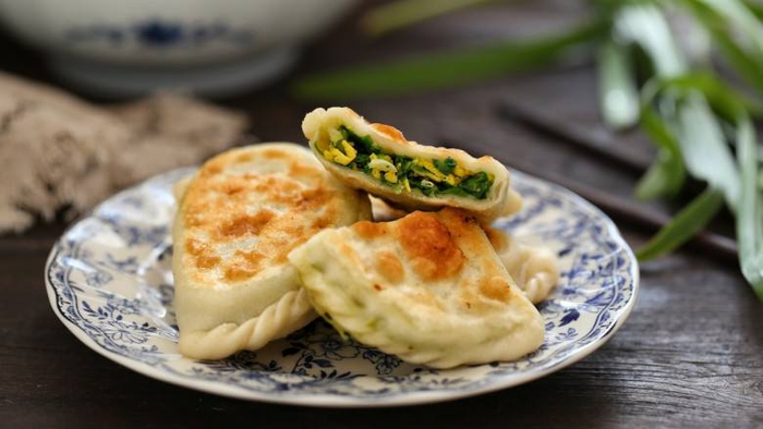 韭菜合子，与三百年前的做法并无不同。