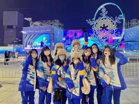 △ 部分台青冬奥志愿合影。