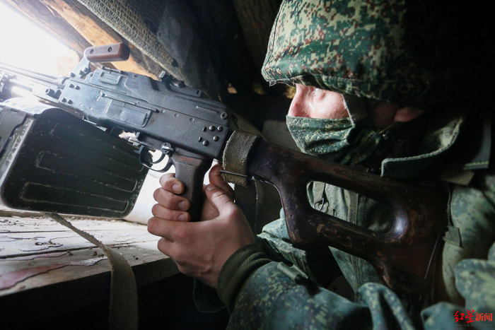 ▲2020年，顿巴斯地区的武装分子