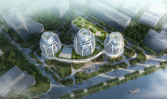 广药集团生物医药健康研发与销售总部效果图