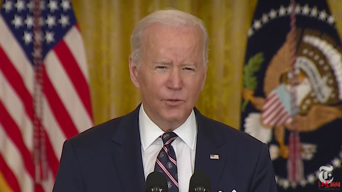 ↑拜登警告称，如果普京不撤军、不通过外交努力解决危机，将“继续加大制裁力度”。