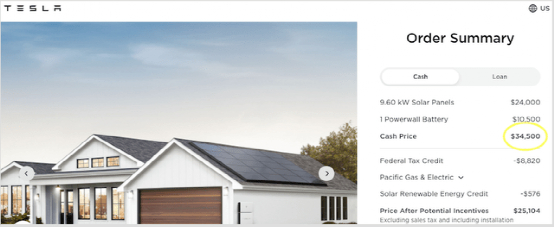 特斯拉Powerwall系统报价