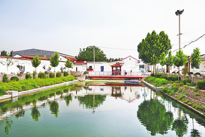     ▲泊头市泊镇小杜庄村美丽村景。河北日报通讯员 吕云霞摄