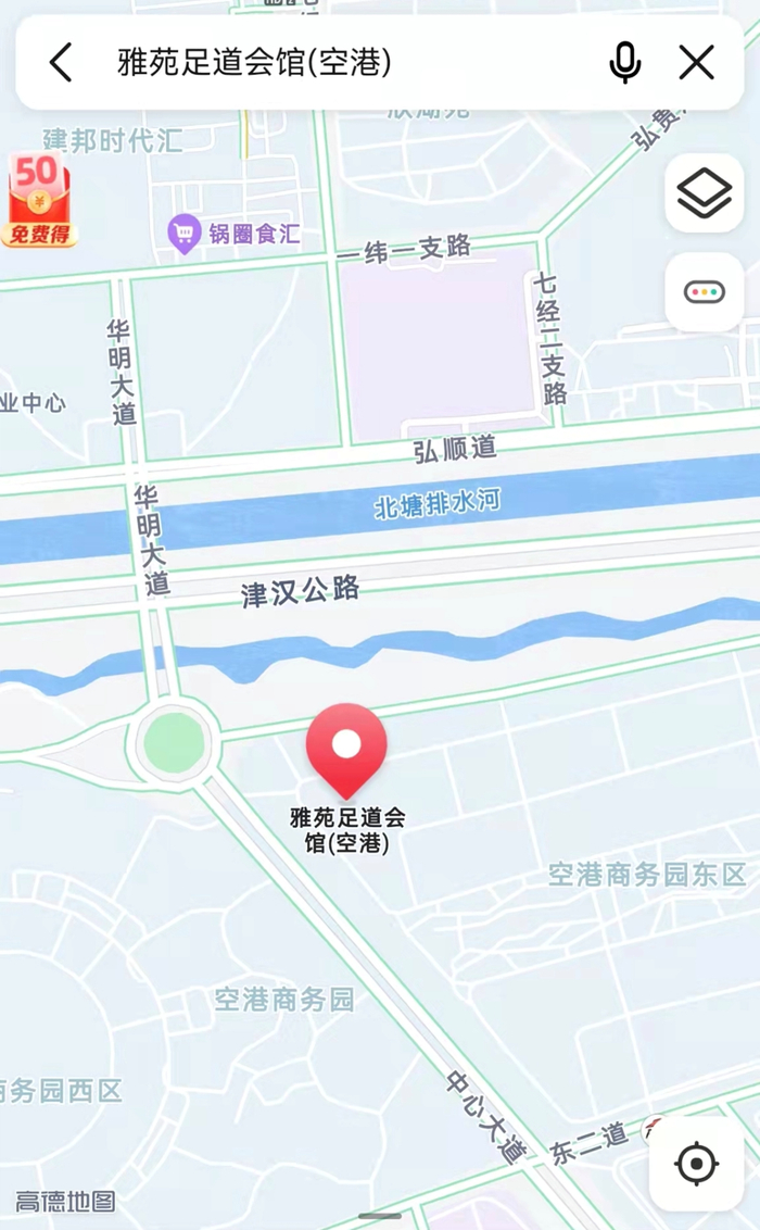 位置示意图 来源：高德地图