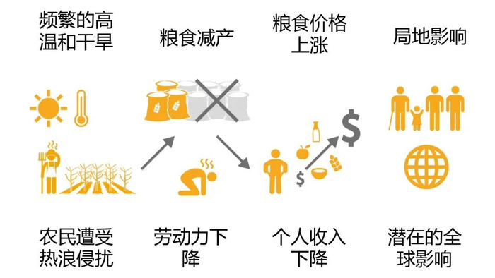 气候变化风险的传递及复杂性。图源：气候变化研究进展