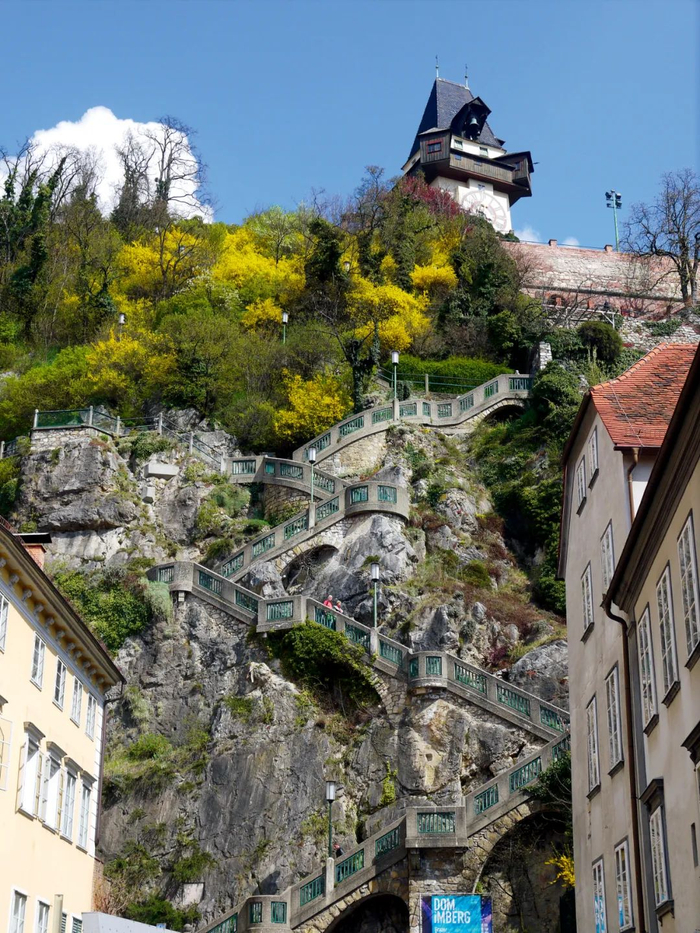 城堡山的步道。