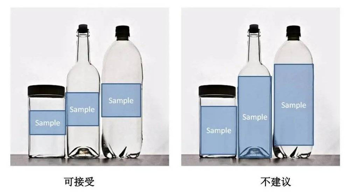 标签不宜过大。图片来自：Australian Council of Recycling