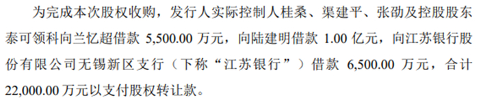 借款摘要，数据来源：上会稿