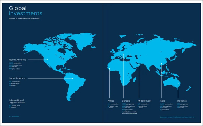 图片来源：GPFG，Annual report 2021