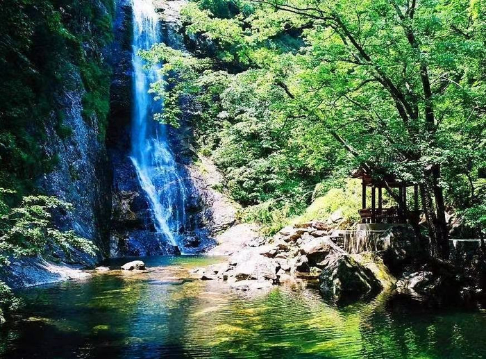 六安市金寨县天堂寨风景区九影瀑（图片来源：天堂寨风景区）