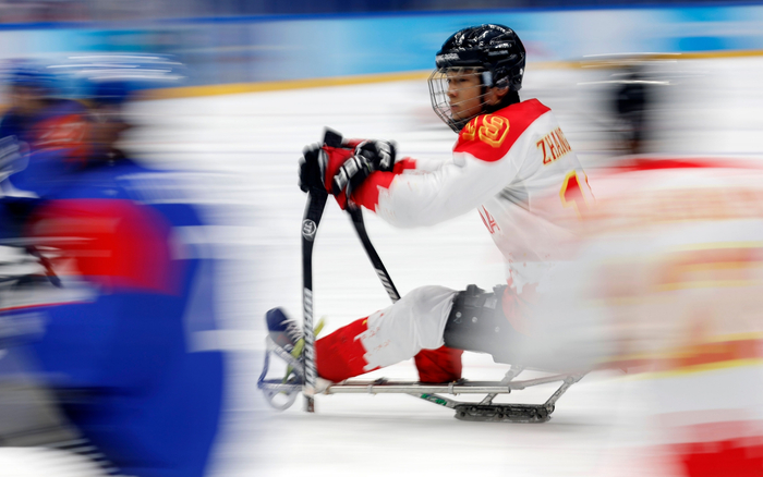 张政在赛场上风驰电掣。图/IC photo