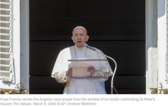 教皇方济各 图源：外媒